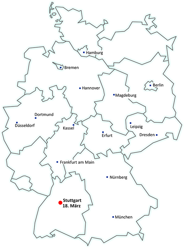 2. Schwaben-Lymphtag - Deutschlandkarte